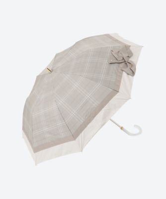 晴雨兼用折傘 切り継ぎビジューリボン | LANVIN en Bleu (Women