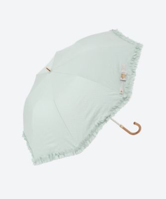 ＜LANVIN en Bleu (Women)＞晴雨兼用折傘　ドビーフリル