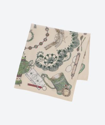 SWASH LONDON/スウォッシュ ロンドン シルクツイルプリントスカーフ ベージュ 50 スカーフ・ショール【三越伊勢丹/公式】