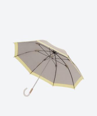 晴雨兼用長傘 ポリニステル50デニールシャンブレー×綿ブロード＆切継