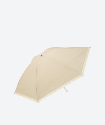 Fuwacool (Women)/フワクール 晴雨兼用折りたたみ傘 ポリエステル20/30デニール×シルバーパールリボン グリッターリボン 22-447-12119