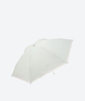 晴雨兼用折りたたみ傘　ポリエステル２０／３０デニール×シルバーパールリボン　グリッターリボン　２２－４４７－１２１１９