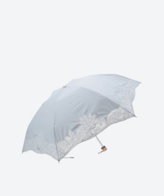 晴雨兼用ミニ傘　フラワーオーガンジーカットワーク　２２０８３１２０９３－３