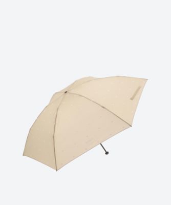 Mackintosh MACKINTOSH PHILOSOPHY (Women)/マッキントッシュ フィロソフィー 折りたたみ傘 BARBRELLA ポリエステル10デニール無地×顔料プリント ランニングテリア 2143111342―3 ベージュ21 傘・日傘【