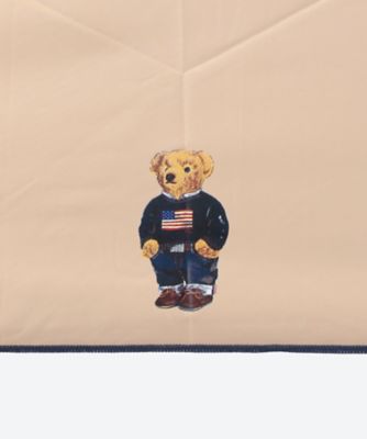 ポリエステル２０デニール×ベア＆ＰＯＬＯプリント＆オーバーロック　２２１２３１２２２６－３