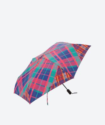 HANWAY/ハンウェイ 雨傘　自動開閉ミニ傘　Ｃｈｅｃｋ×Ｃｈｅｃｋ　３３３６０１０５８５―５