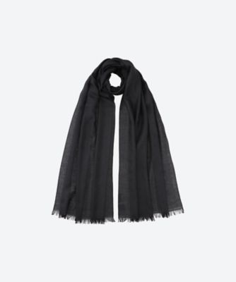 FURLA (雑貨)/フルラ シルクカシミヤ交織ジャガード無地ストール 2413552135 クロ15 スカーフ・ショール【三越伊勢丹/公式】