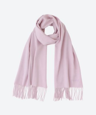 ＜FURLA (雑貨)＞５０＊１９０　カシミヤ１００％　紡毛無地ストール　２４１３５５２１４３