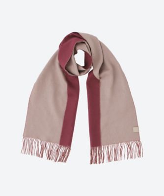 30＊180 カシミヤ100％ 紡毛リバーシブルマフラー