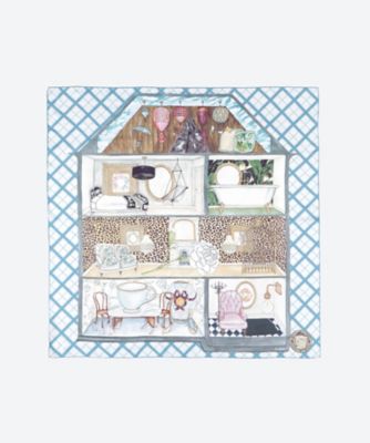 ＜SWASH LONDON＞８８シルクツイルインクジェットプリントスカーフ　２４１１６５２００４