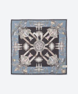 ＜SWASH LONDON＞綿サテンインクジェットハンカチ　２４―１１６―５２２４２