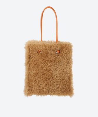 ＜FAVIORA FAUX FUR＞ＦＵＸ　トイプードルフェイクファートートバッグ　２５９１５５５００６