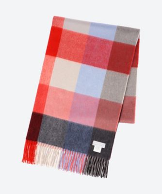 Block Check カシミヤチェックストール