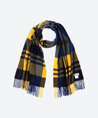 カシミアストール黒系チェック新品未使用 60×190 カシミヤ 100% 大判 ストール チェック柄 60×200cm ブロック