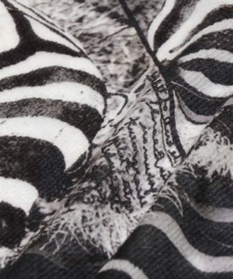 ファリエロサルティ　シルクフリンジストール Zebra プリントストール 2408552367―2139