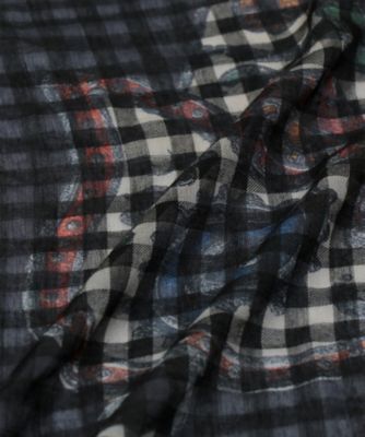 ファリエロサルティ　シルクフリンジストール Zebra プリントストール 2408552367―2139