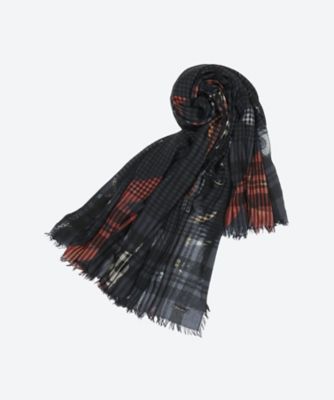 ファリエロサルティ　シルクフリンジストール Fortune プリントストール 2408552370