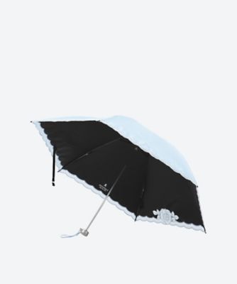晴雨兼用折りたたみ傘 フワクールxオーガンジーカットワークラメ入り