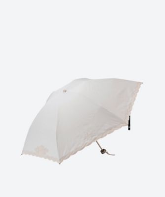 晴雨兼用折りたたみ傘 フワクールxオーガンジーカットワークラメ入り