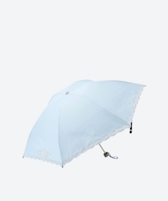 晴雨兼用折りたたみ傘 フワクールxオーガンジーカットワークラメ入り