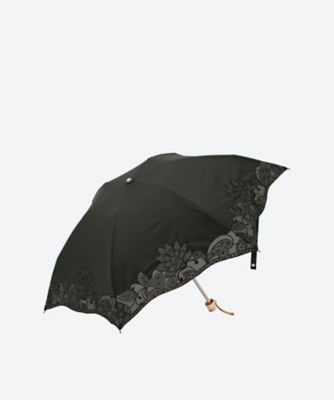 晴雨兼用折りたたみ傘 T／Cオーガンジーカットワーク