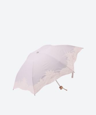 晴雨兼用折りたたみ傘 フワクールxオーガンジーカットワークラメ入り