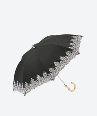 晴雨兼用ショート傘 T／Cオーガンジーカットワーク