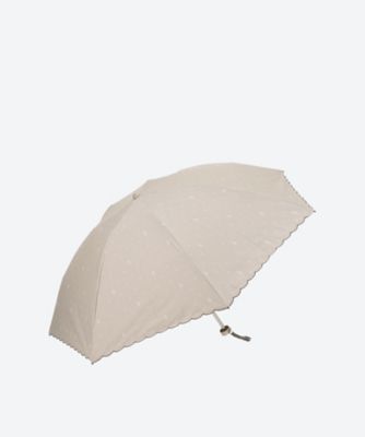 晴雨兼用折りたたみミニ傘 ポリエステル50デニール 先染めストライプ