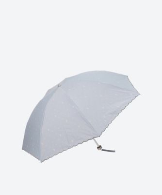 晴雨兼用折りたたみミニ傘 ポリエステル50デニール 先染めストライプ
