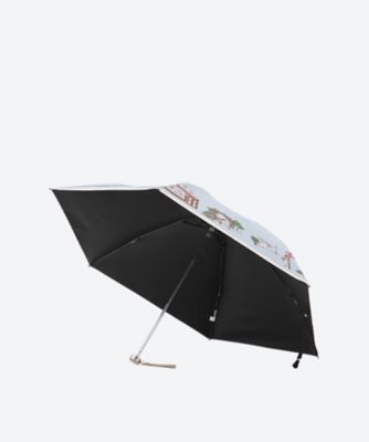 晴雨兼用折りたたみ傘 ミニカラフル街並 2212512568―3