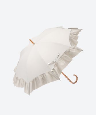 晴雨兼用ショート傘 T／C×ペプラムフリル 2235012585―4