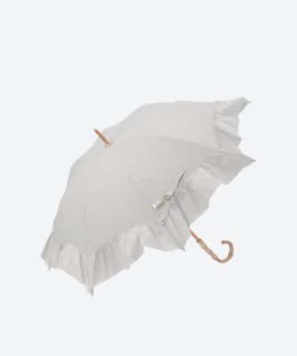 晴雨兼用ショート傘 T／C×ペプラムフリル 2235012585―4