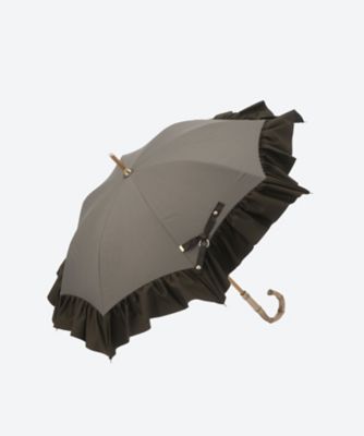 晴雨兼用ショート傘 T／C×ペプラムフリル 2235012585―4