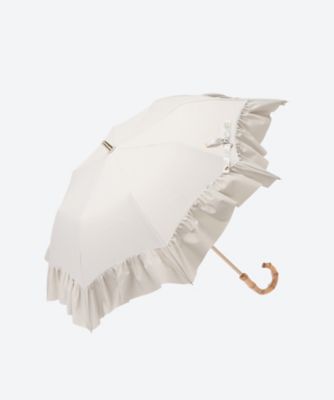 晴雨兼用折りたたみ傘 T／C×ペプラムフリル 2235012585―5