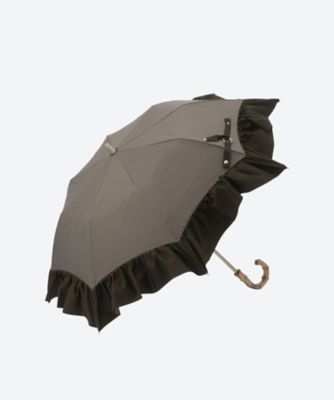 ＜Gracy (Women)＞晴雨兼用折りたたみ傘　Ｔ／Ｃ×ペプラムフリル　２２３５０１２５８５―５