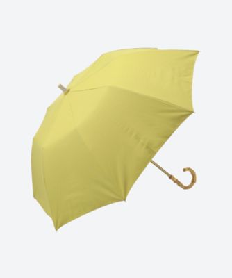 ★新品★GRACY　晴雨兼用　日傘　楽折　遮光　遮熱　バイカラー　イエロー 晴雨兼用 折りたたみ傘 T／C×無地 ［アクセントカラー］ 楽折