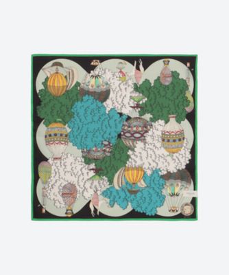 ＜SWASH LONDON＞綿サテンインクジェットハンカチ　２４―１１６―５２５４３