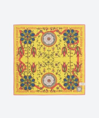 ＜SWASH LONDON＞綿サテンインクジェットハンカチ　２４―１１６―５２５４４