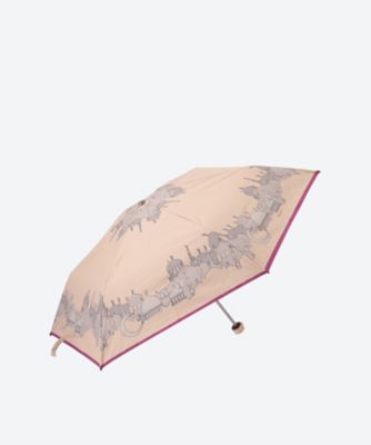 ＜Dieffe Kinloch＞＜Ｄｉｅｆｆｅ　Ｋｉｎｌｏｃｈ×ＨＡＮＷＡＹ＞晴雨兼用　楽折ミニ　黒ラミネート　モスク　３３３６１１２４０３―３