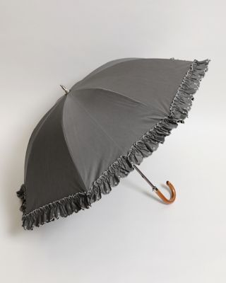 HANWAY/ハンウェイ 晴雨兼用長傘スカラップ刺繍フリル