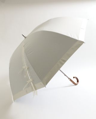 レディース ハンウェイ HANWAY オフホワイト 晴雨兼用 長傘 新品