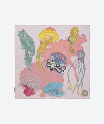 ＜SWASH LONDON＞８８　シルクツイル　インクジェットプリントスカーフ　２４１１６５３００４