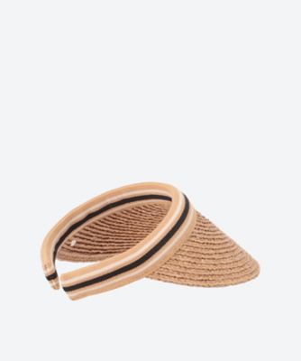 Bianca10 Raffia Stripe Visor