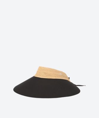 Rosalie Raffia＆Linen Visor