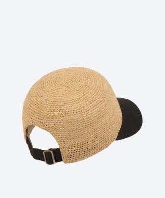 VIVETTE Raffia ＆ Linen Cap