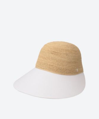 Blaise Raffia ＆ Linen Cap