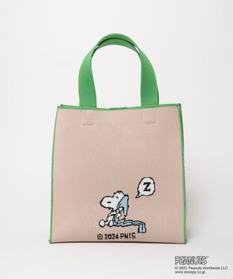 スヌーピースクエアバッグ　ヨガ