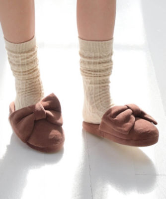 ベロアリボンスリッパ | Narue (Women)/ナルエー | 三越伊勢丹