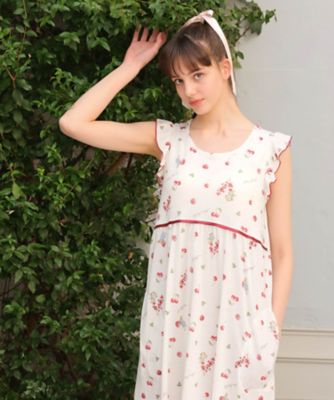 ピーターラビット（ＴＭ）綿テンセルチェリー＆ベリーノースリーブワンピース　２４－３５００５