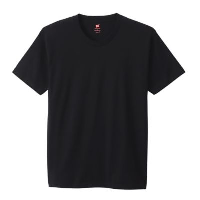 ＜三越伊勢丹/公式＞ Hanes (Men)/ヘインズ Hanes PREMIUM Japan Fit クルーネックTシャツ 090ブラック アンダーシャツ【三越伊勢丹/公式】